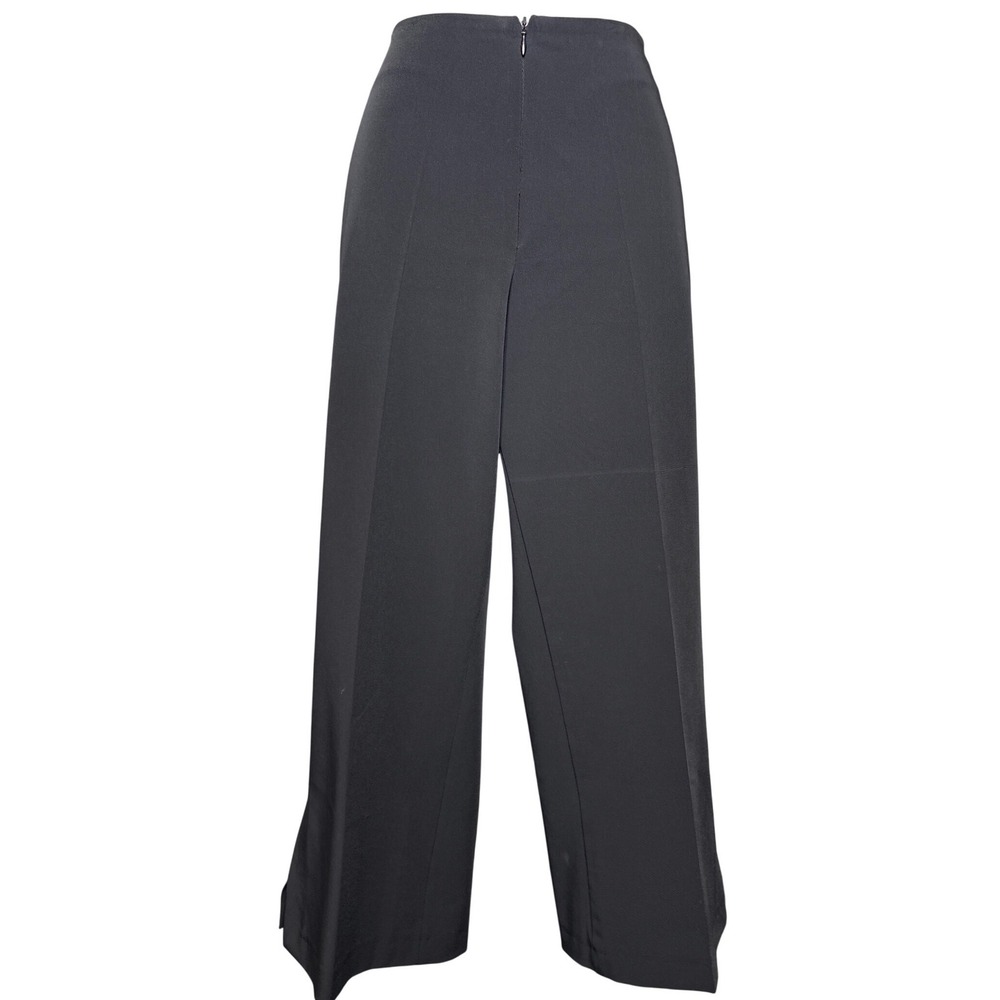 Astuces Womens Black‎ Wide Leg High Waisted Pants Size 2 Flowy Parisian Chic